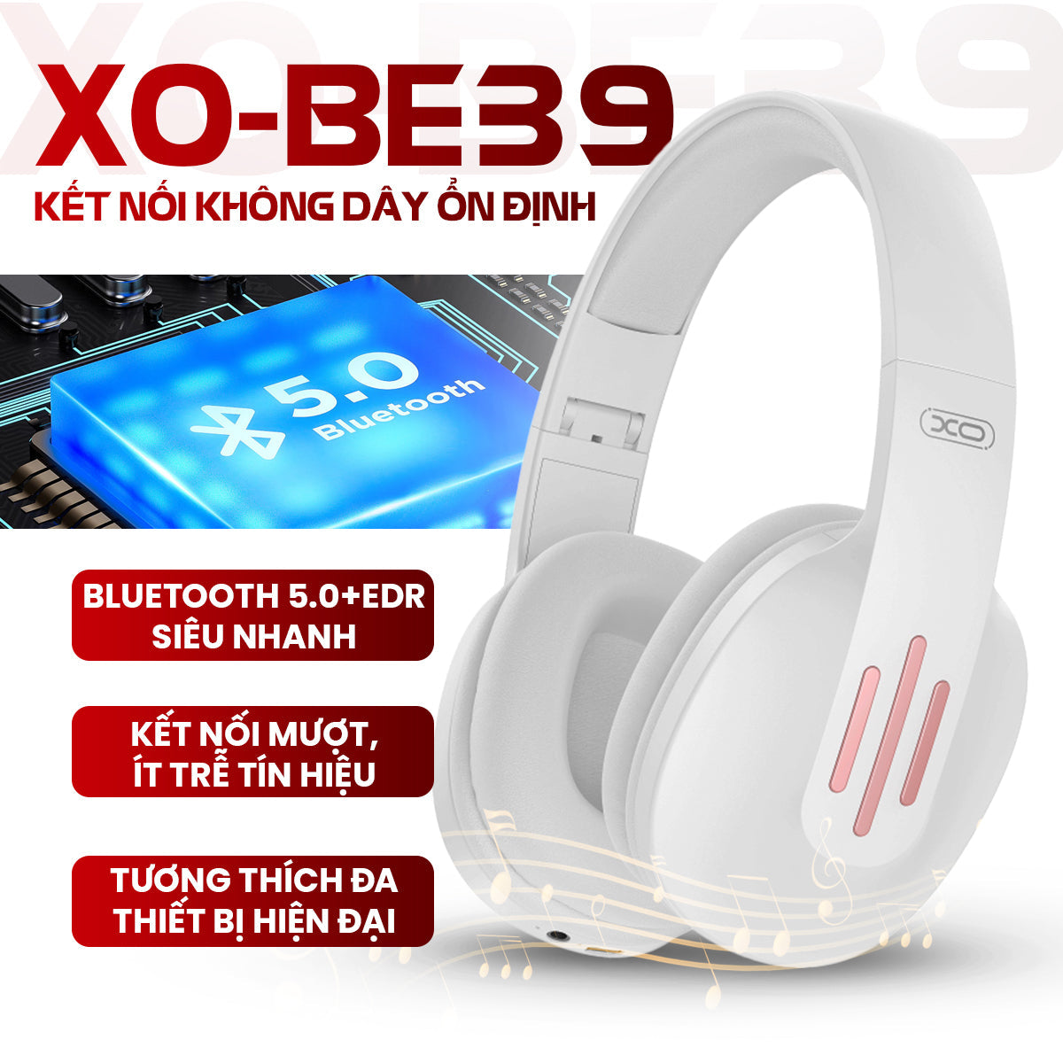 Mua tai nghe Bluetooth XO-BE39 ở đâu đảm bảo chính hãng, giá tốt
