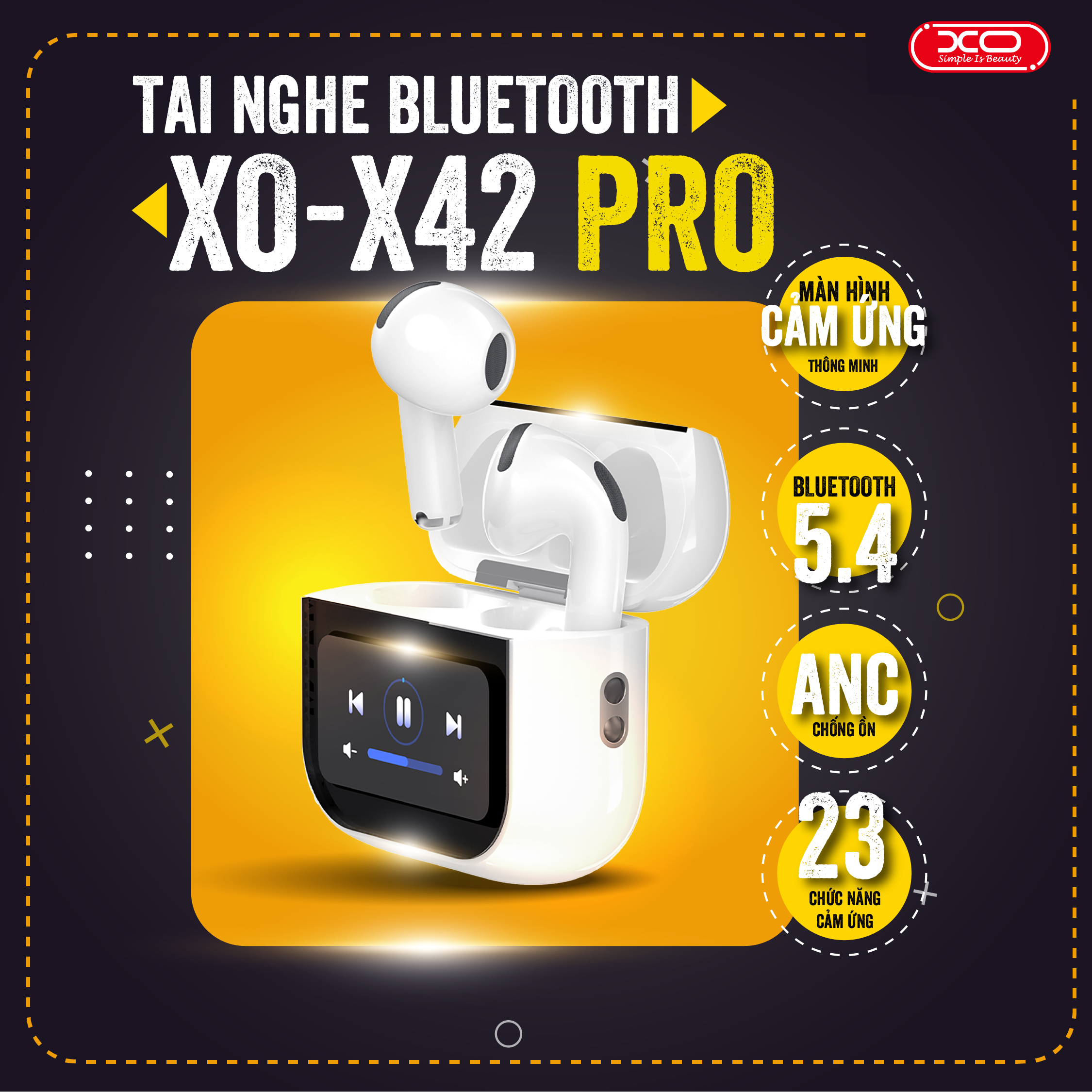 Khám phá tai nghe Bluetooth XO-X42 Pro chính hãng mới nhất