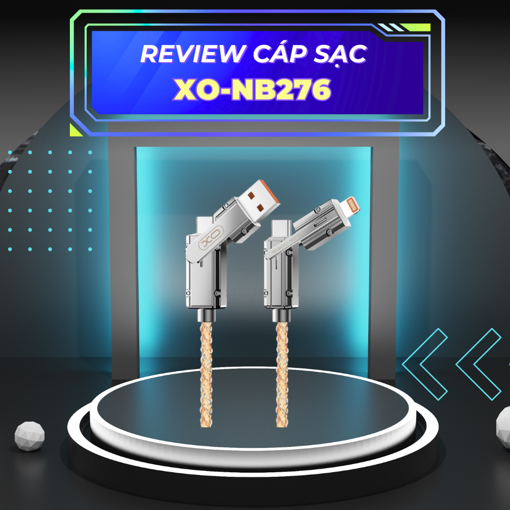 Review cáp sạc XO-NB276 – Sạc nhanh, chống gãy, đáng mua trong tầm giá
