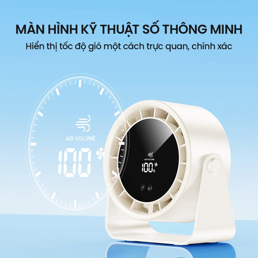 Quạt mini có màn hình LED