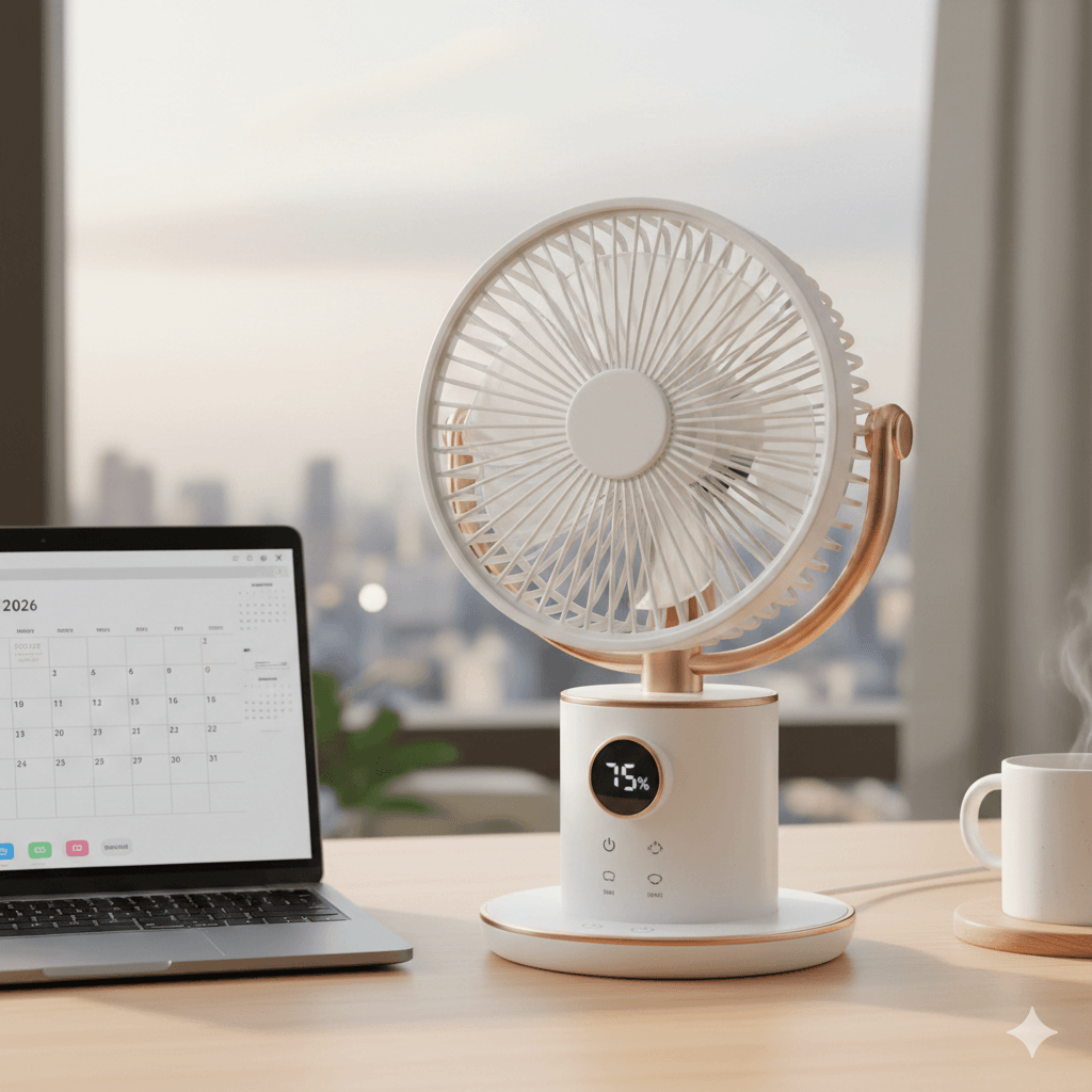 Quạt sạc mini để bàn