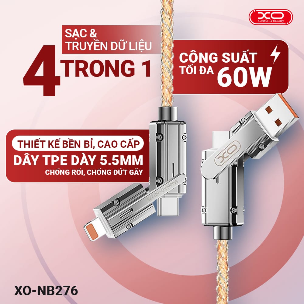 Cáp sạc nhanh XO-NB276