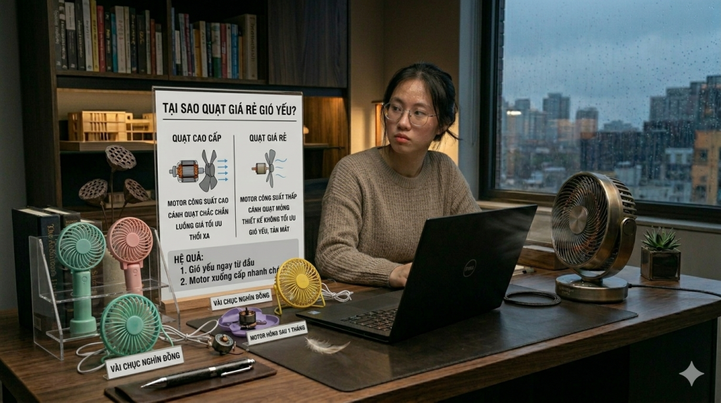 Chất lượng quạt mini giá rẻ
