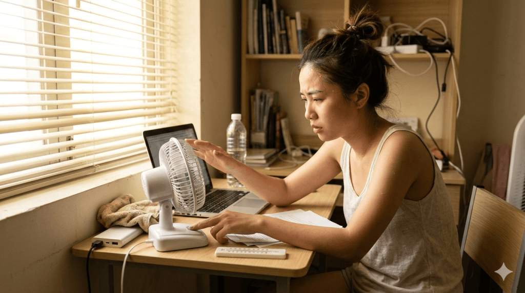 Quạt mini chỉ có 1 nấc gió